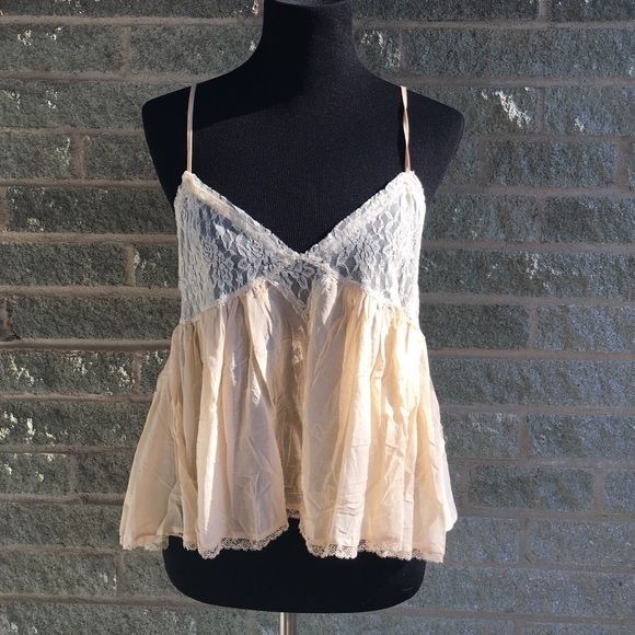 NWOT Intimately Free People Babydoll Lace Tank Top - Picture 5 of 5